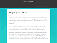 Tablet Screenshot of blog.learnlets.com